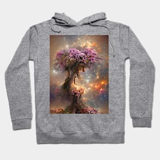 Pink Tree in the Galaxy Hoodie